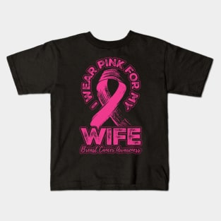 I wear pink for my Wife Kids T-Shirt